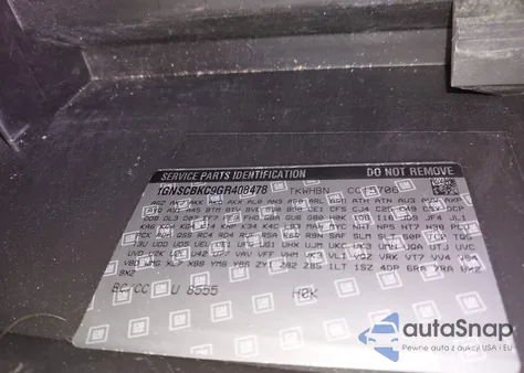 2016 Chevrolet Tahoe Lt from USA, damaged, VIN 1GNSCBKC9GR408478